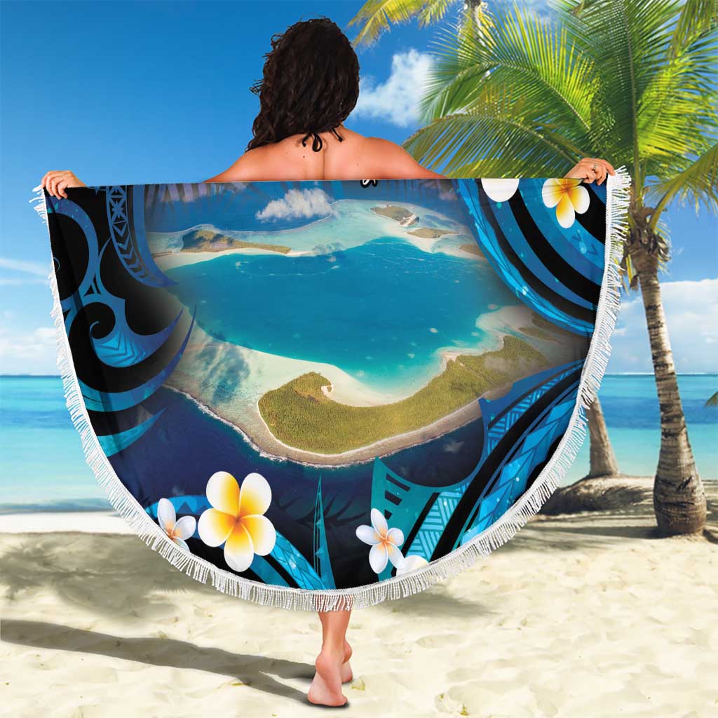 French Polynesia Tetiaroa Atoll Beach Blanket Polynesian Curves Style LT14 - Polynesian Pride