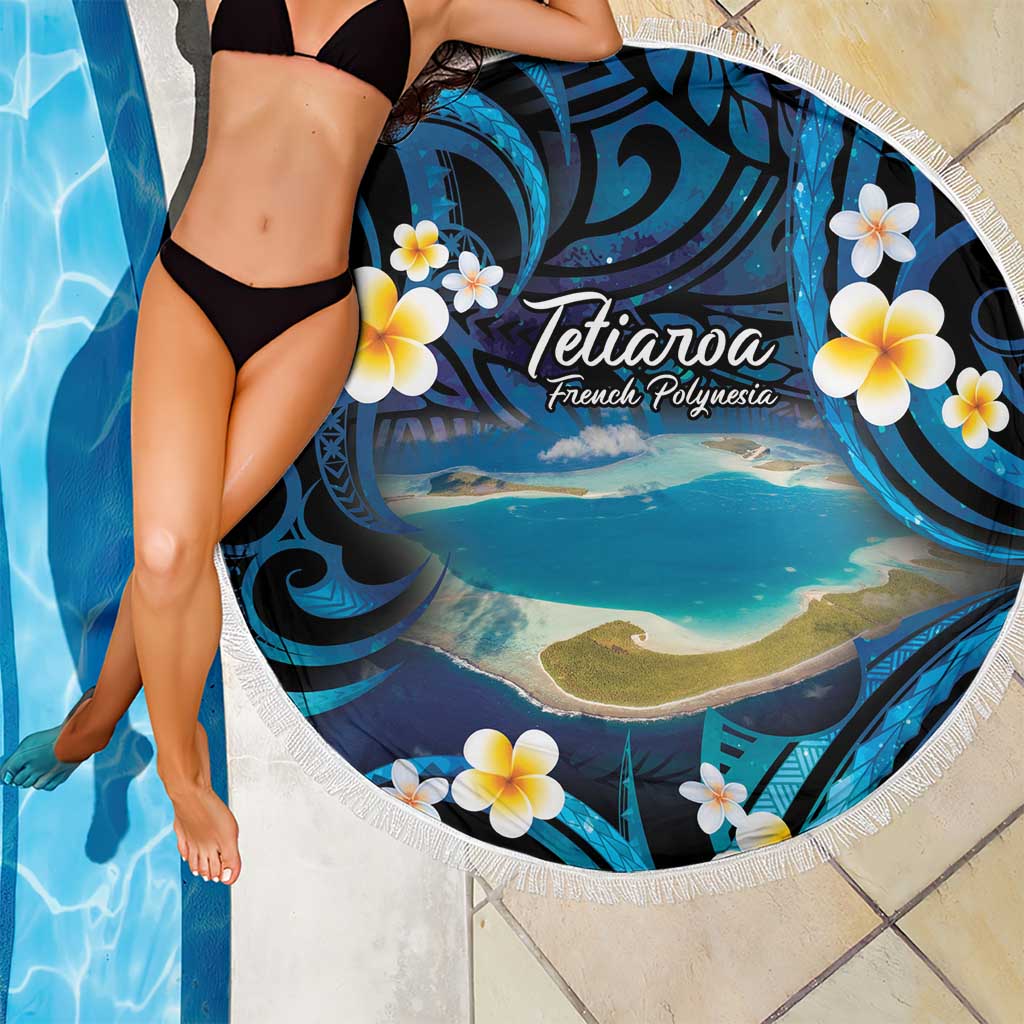 French Polynesia Tetiaroa Atoll Beach Blanket Polynesian Curves Style LT14 - Polynesian Pride