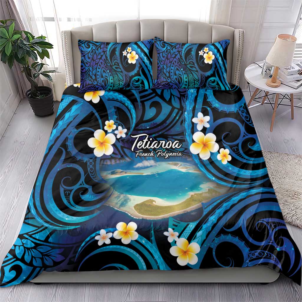 French Polynesia Tetiaroa Atoll Bedding Set Polynesian Curves Style LT14 - Polynesian Pride