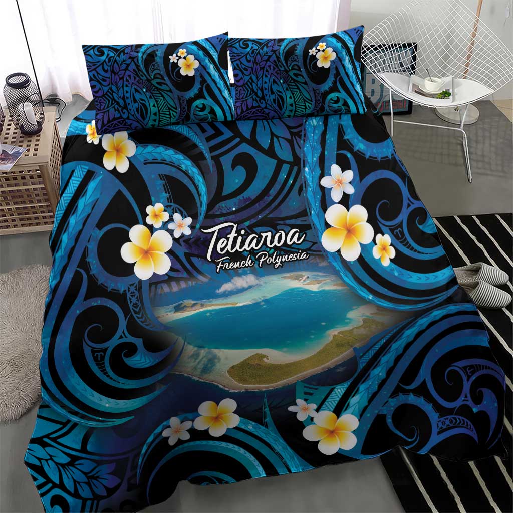 French Polynesia Tetiaroa Atoll Bedding Set Polynesian Curves Style LT14 - Polynesian Pride