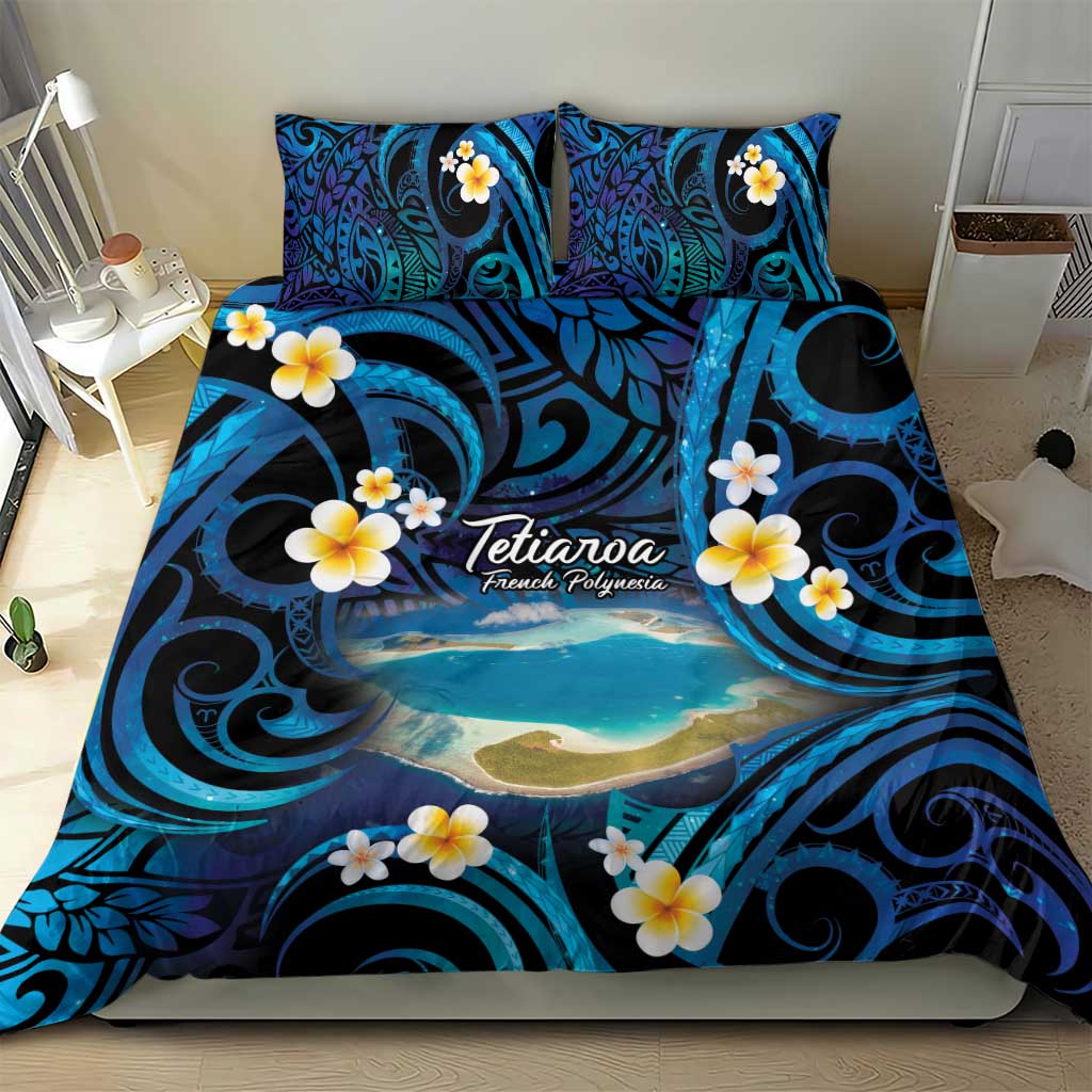 French Polynesia Tetiaroa Atoll Bedding Set Polynesian Curves Style LT14 - Polynesian Pride