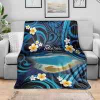 French Polynesia Tetiaroa Atoll Blanket Polynesian Curves Style LT14 - Polynesian Pride