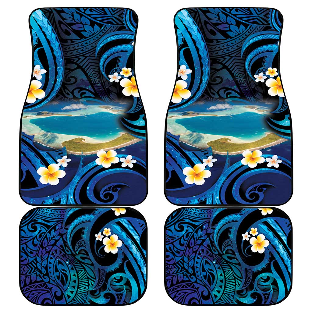 French Polynesia Tetiaroa Atoll Car Mats Polynesian Curves Style