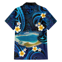French Polynesia Tetiaroa Atoll Family Matching Off Shoulder Short Dress and Hawaiian Shirt Polynesian Curves Style LT14 - Polynesian Pride