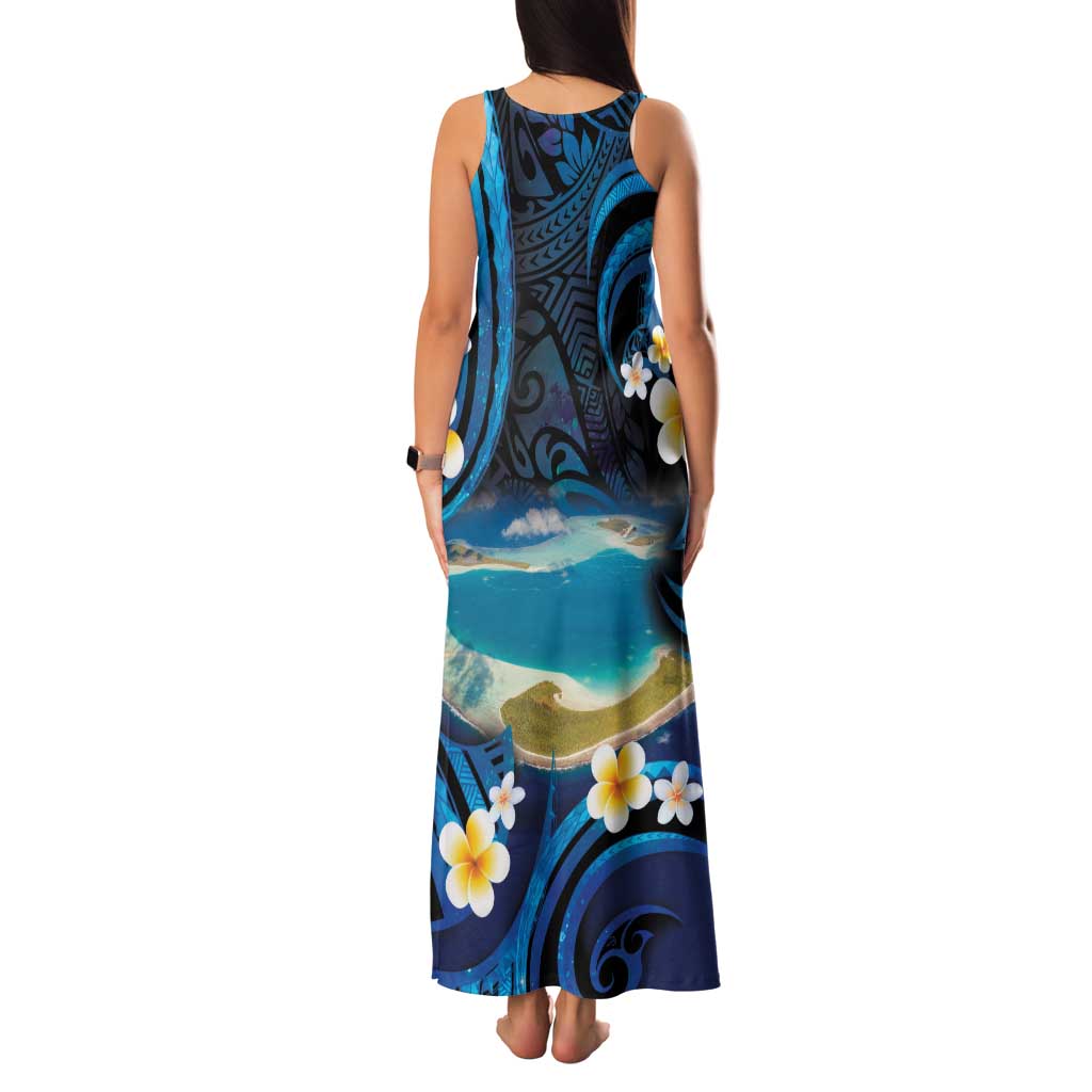 French Polynesia Tetiaroa Atoll Family Matching Tank Maxi Dress and Hawaiian Shirt Polynesian Curves Style LT14 - Polynesian Pride