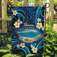 French Polynesia Tetiaroa Atoll Garden Flag Polynesian Curves Style