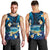 French Polynesia Tetiaroa Atoll Men Tank Top Polynesian Curves Style