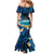 French Polynesia Tetiaroa Atoll Mermaid Dress Polynesian Curves Style