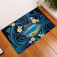 French Polynesia Tetiaroa Atoll Rubber Doormat Polynesian Curves Style LT14 - Polynesian Pride