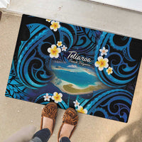 French Polynesia Tetiaroa Atoll Rubber Doormat Polynesian Curves Style LT14 - Polynesian Pride