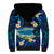 French Polynesia Tetiaroa Atoll Sherpa Hoodie Polynesian Curves Style