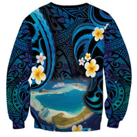 French Polynesia Tetiaroa Atoll Sweatshirt Polynesian Curves Style LT14 - Polynesian Pride
