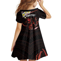 Personalised Tahiti Bora Bora Family Matching Mermaid Dress and Hawaiian Shirt Manta Rays With Polynesian Plumeria LT14 - Polynesian Pride