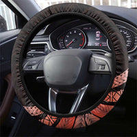 Tahiti Bora Bora Steering Wheel Cover Manta Rays With Polynesian Plumeria