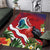 Personalised Kiribati Tarawa Atoll Area Rug Frigate Bird With Map Tropical Style