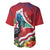 Personalised Kiribati Tarawa Atoll Baseball Jersey Frigate Bird With Map Tropical Style