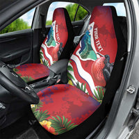 Personalised Kiribati Tarawa Atoll Car Seat Cover Frigate Bird With Map Tropical Style LT14 - Polynesian Pride