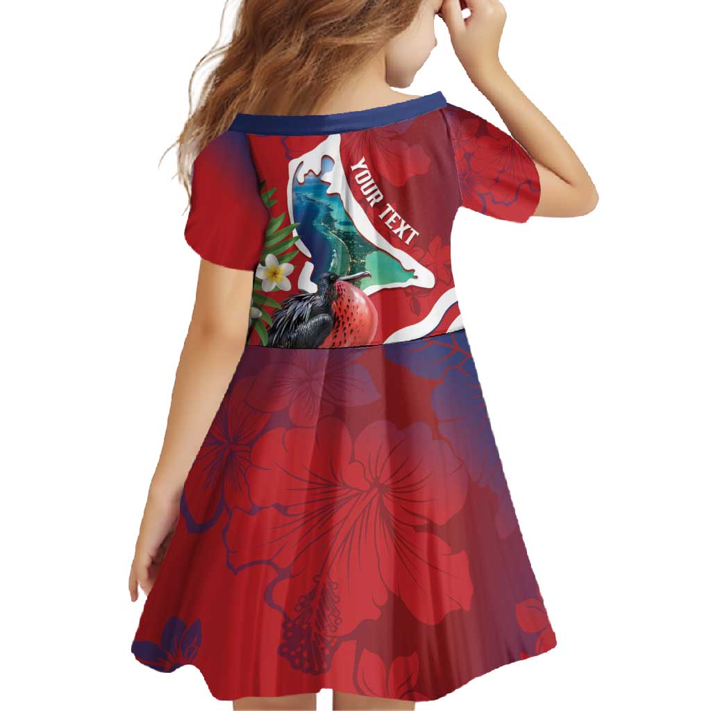 Personalised Kiribati Tarawa Atoll Family Matching Tank Maxi Dress and Hawaiian Shirt Frigate Bird With Map Tropical Style LT14 - Polynesian Pride