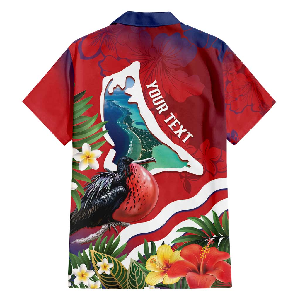 Personalised Kiribati Tarawa Atoll Family Matching Tank Maxi Dress and Hawaiian Shirt Frigate Bird With Map Tropical Style LT14 - Polynesian Pride