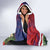 Personalised Kiribati Tarawa Atoll Hooded Blanket Frigate Bird With Map Tropical Style