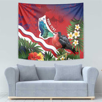 Personalised Kiribati Tarawa Atoll Tapestry Frigate Bird With Map Tropical Style LT14 - Polynesian Pride