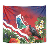 Personalised Kiribati Tarawa Atoll Tapestry Frigate Bird With Map Tropical Style LT14 - Polynesian Pride