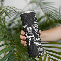 New Zealand and Ireland Rugby Skinny Tumbler Maori Tiki Fern Irish Celtic Cross - Polynesian Pride