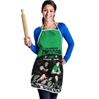New Zealand and Ireland Rugby Apron Chicago 2025 Go All Black Shamrocks - Polynesian Pride