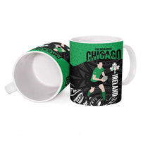 New Zealand and Ireland Rugby Ceramic Mug Chicago 2025 Go All Black Shamrocks - Polynesian Pride