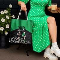 New Zealand and Ireland Rugby Tote Bag Chicago 2025 Go All Black Shamrocks - Polynesian Pride