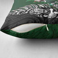 New Zealand and South Africa Rugby Custom Pillow Cover Maori Tiki Fern Springboks Kente Pattern LT14 - Polynesian Pride