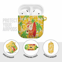 Aloha Hawaii Christmas AirPods Case Mele Kalikimaka Funny Santa Palaka Quilt Motifs - Polynesian Pride
