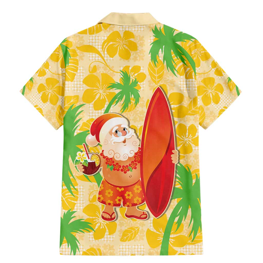 Aloha Hawaii Christmas Family Matching Mermaid Dress and Hawaiian Shirt Mele Kalikimaka Funny Santa Palaka Quilt Motifs - Polynesian Pride