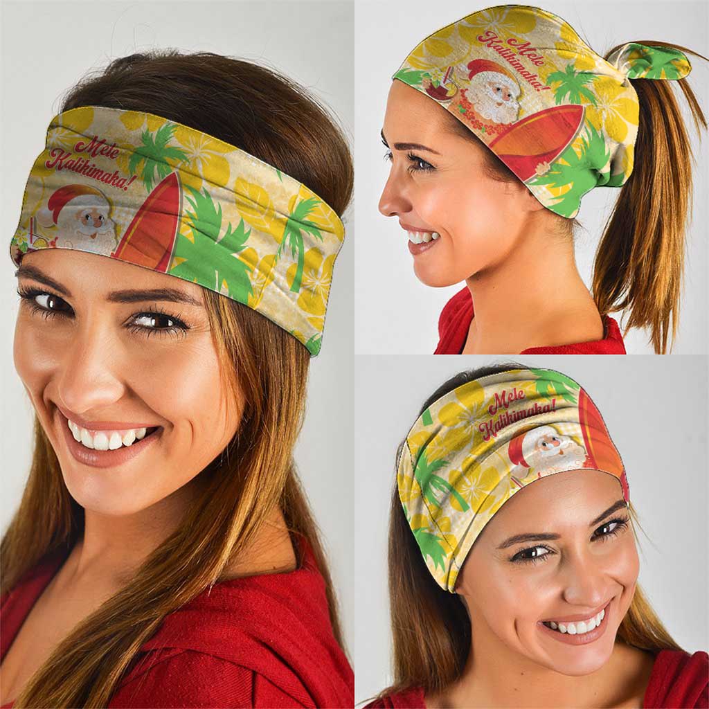 Aloha Hawaii Christmas Neck Gaiter Mele Kalikimaka Funny Santa Palaka Quilt Motifs LT14 - Polynesian Pride