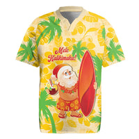 Aloha Hawaii Christmas Rugby Jersey Mele Kalikimaka Funny Santa Palaka Quilt Motifs - Polynesian Pride