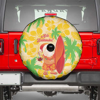 Aloha Hawaii Christmas Spare Tire Cover Mele Kalikimaka Funny Santa Palaka Quilt Motifs - Polynesian Pride