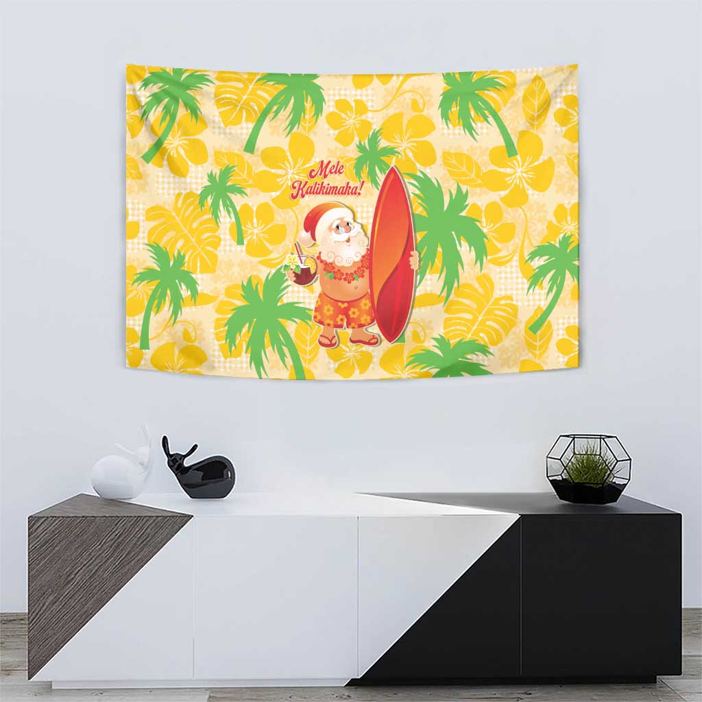 Aloha Hawaii Christmas Tapestry Mele Kalikimaka Funny Santa Palaka Quilt Motifs LT14 - Polynesian Pride