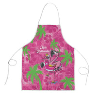 Aloha Hawaii Christmas Apron Mele Kalikimaka Chill Flamingo Palaka Quilt Motifs - Polynesian Pride