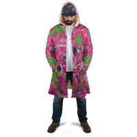 Aloha Hawaii Christmas Cloak Mele Kalikimaka Chill Flamingo Palaka Quilt Motifs - Polynesian Pride