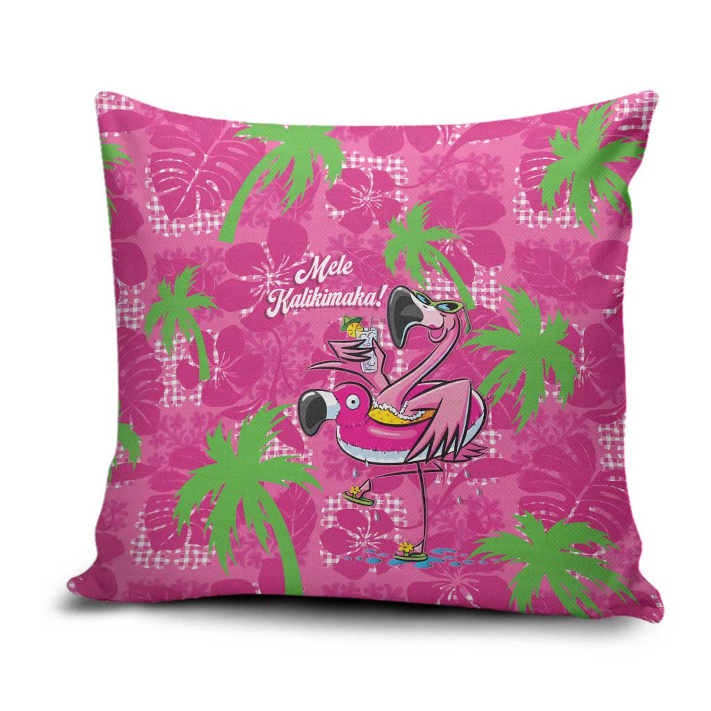 Aloha Hawaii Christmas Pillow Cover Mele Kalikimaka Chill Flamingo Palaka Quilt Motifs LT14 Pink - Polynesian Pride