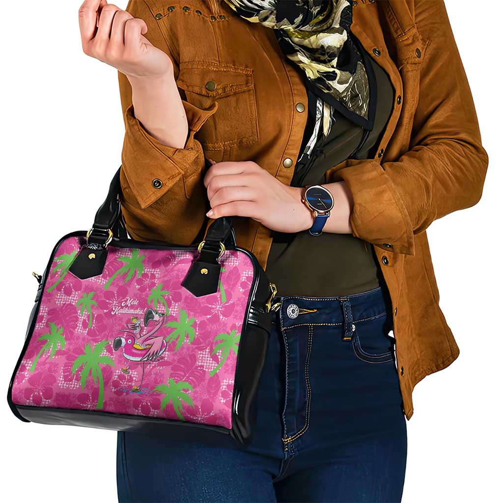 Aloha Hawaii Christmas Shoulder Handbag Mele Kalikimaka Chill Flamingo Palaka Quilt Motifs LT14 - Polynesian Pride