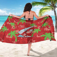Aloha Hawaii Christmas Sarong Mele Kalikimaka Windsurfing Santa Palaka Quilt Motifs - Polynesian Pride