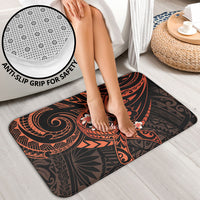 Polynesia Leukemia Awareness Month Bathroom Set Warrior Butterfly Polynesian Orange Ribbon LT14 - Polynesian Pride