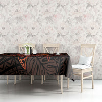 Polynesia Leukemia Awareness Month Tablecloth Warrior Butterfly Polynesian Orange Ribbon LT14 - Polynesian Pride