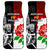 New Zealand And England Rugby Car Mats 2023 World Cup All Black Combine Red Roses LT14 Black - Polynesian Pride