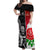 Custom New Zealand And England Rugby Off Shoulder Maxi Dress 2023 World Cup All Black Combine Red Roses LT14 Women Black - Polynesian Pride