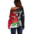 Custom New Zealand And England Rugby Off Shoulder Sweater 2023 World Cup All Black Combine Red Roses LT14 - Polynesian Pride