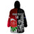 Custom New Zealand And England Rugby Wearable Blanket Hoodie 2023 World Cup All Black Combine Red Roses LT14 - Polynesian Pride