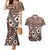 Bula Fiji Couples Matching Mermaid Dress and Hawaiian Shirt Unique Masi Tapa Pattern LT14 Brown - Polynesian Pride