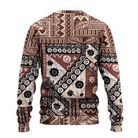 Brown Bula Fiji Ugly Christmas Sweater Unique Masi Tapa Pattern LT14 - Polynesian Pride
